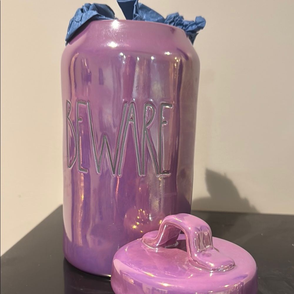 Rae Dunn Magenta Ceramic Jar with Lid